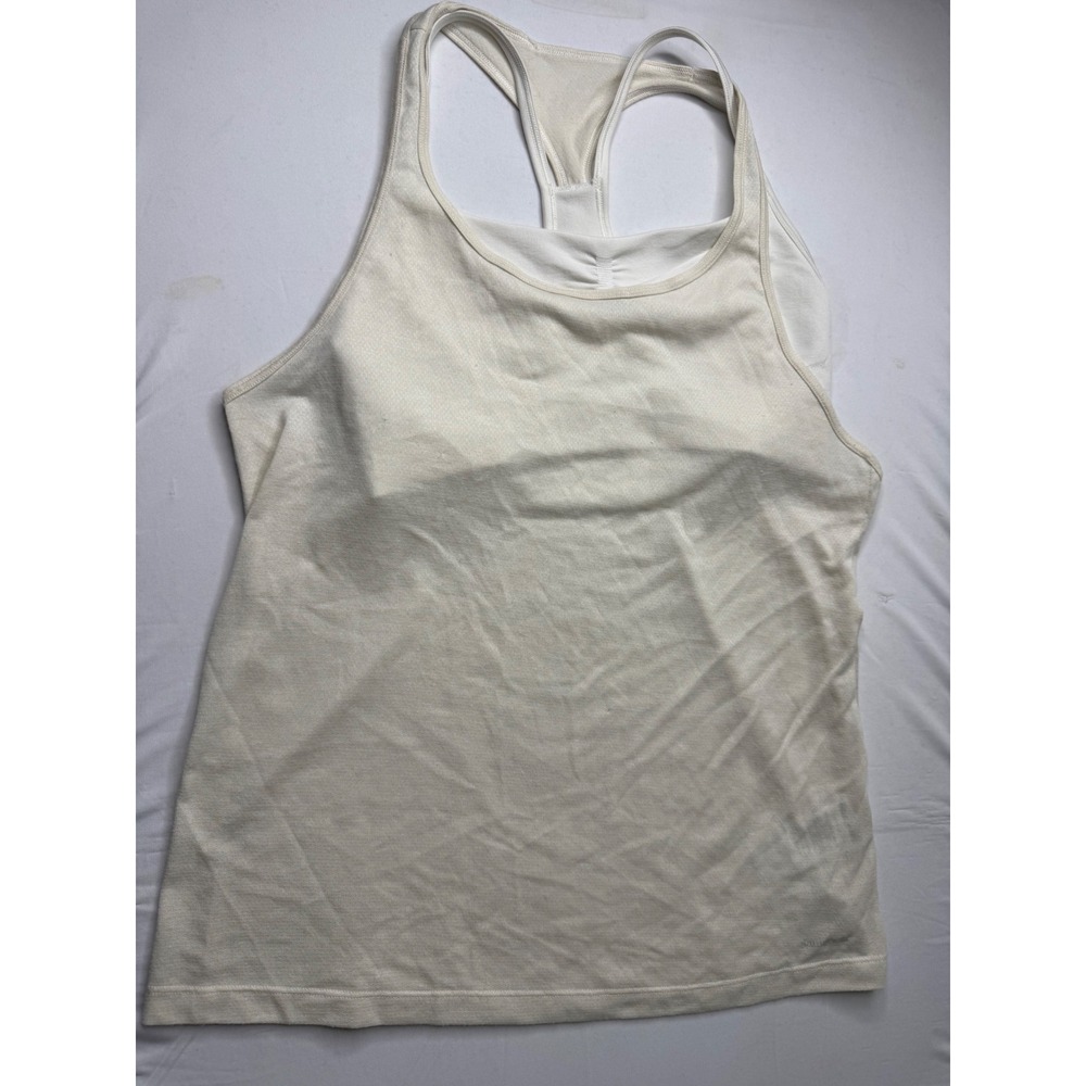 Patagonia Womens Active Tank Top Cream Shelf Bra Racerback Size M